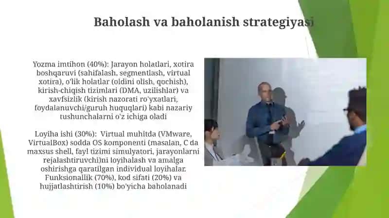 Operatsion tizimlar mavzusini òqitish uslubiyati 4