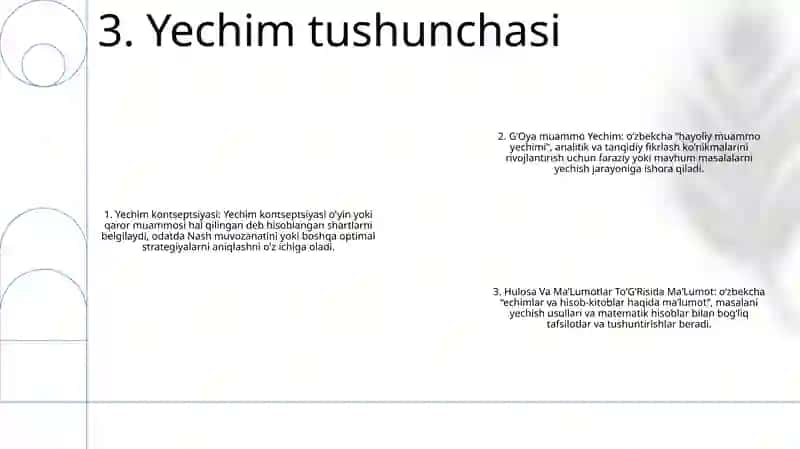GʻOya Muammo Yechim Hulosa Va MaʼLumotlar ToʻGʻRisida MaʼLumot 4