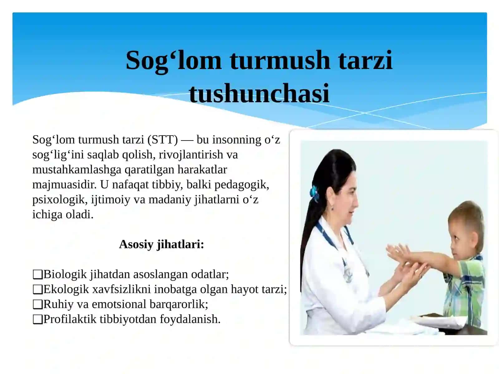 Sog’lom turmush tarzini shakllantirishda shifokorning o’rni 4