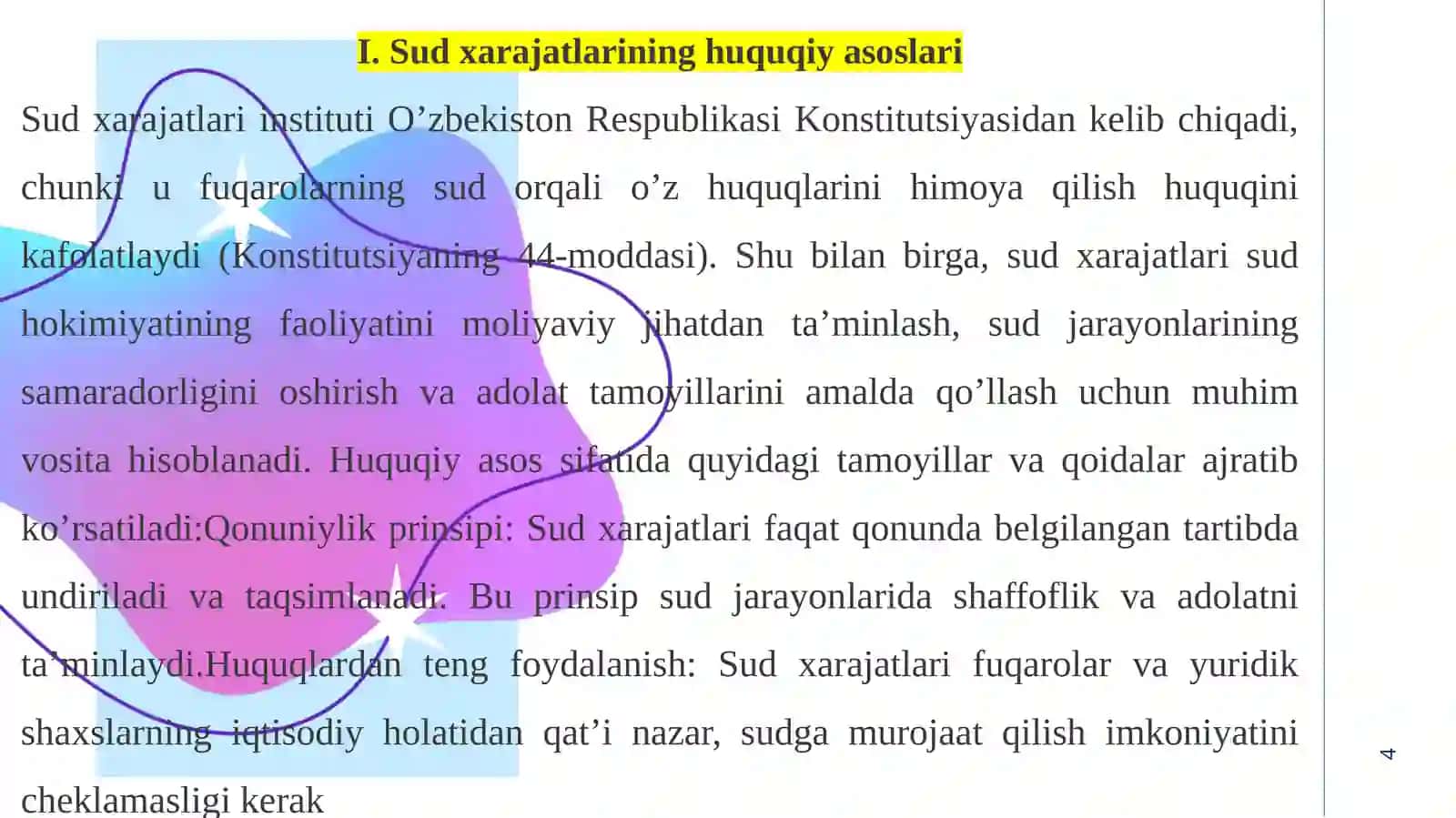 Sud xarajatlari tushunchasi va turlari 4