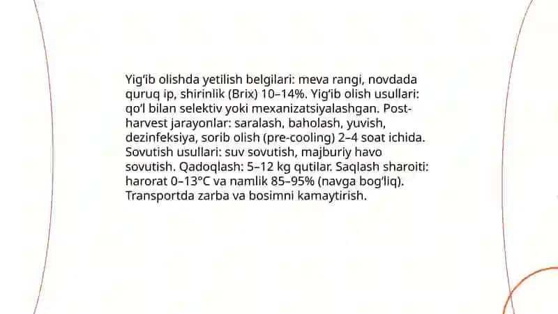 Poliz ekinlari mahsulotlarini saqlash texnologiyasi 4