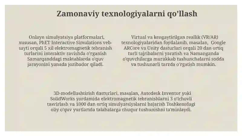 Elektromagnit tebranishlar mavzusini oqitish medotikasi 4