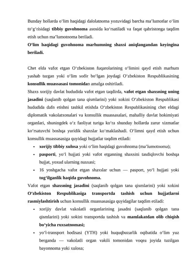 Fuqarolik holati dalolatnomalari yozish organi 4