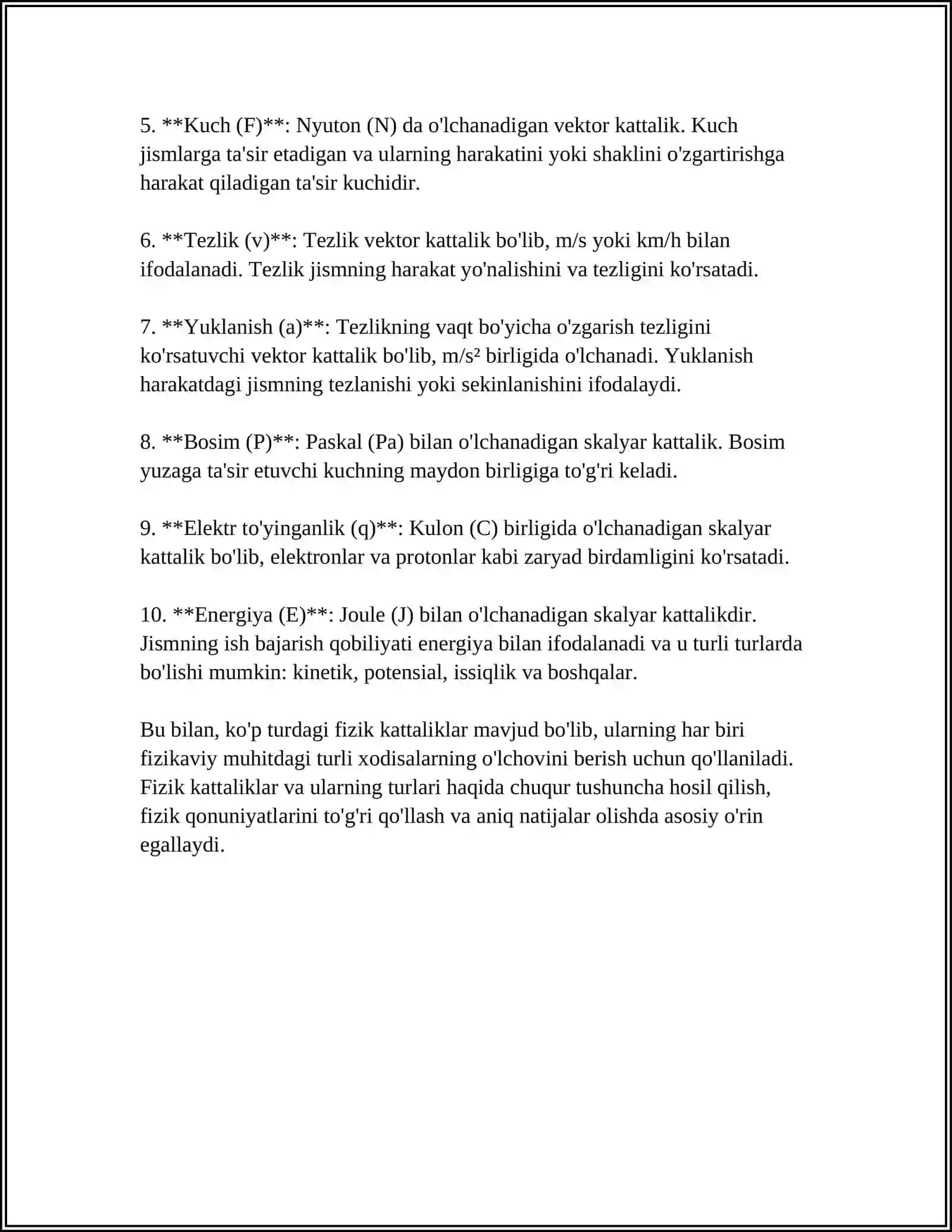 KATTALIKLAR VA KATTALIKLARNING TARIFI. ULARNING BELGILASH VA YOZISH QOIDALARI 4