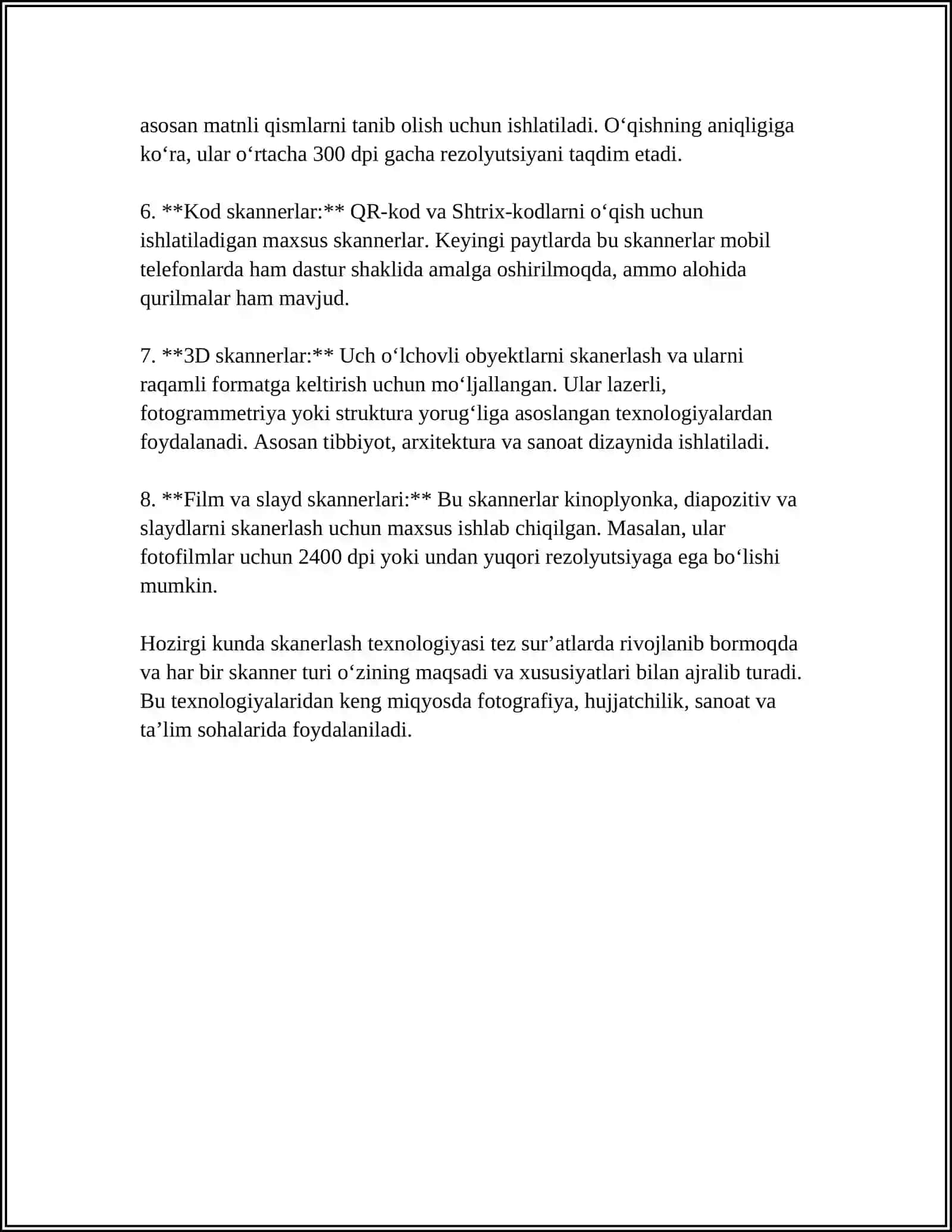 SKANER BILAN ISHLASH 4