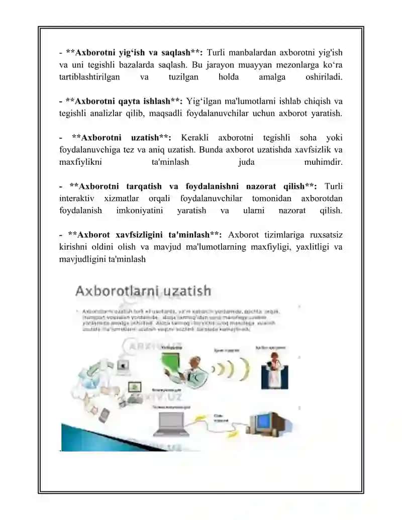 SOHA IDORALARINING AXBOROT TIZIMLARI.  SOHANING AXBOROT TEXNOLOGIYALARI VA ULARDAN FOYDALANISH. SOHA AXBOROT TIZIMLARINING INTERAKTIV XIZMATLARI 4