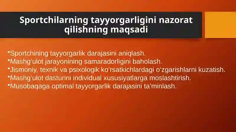 Sportchilarning tayyorgarligi 4