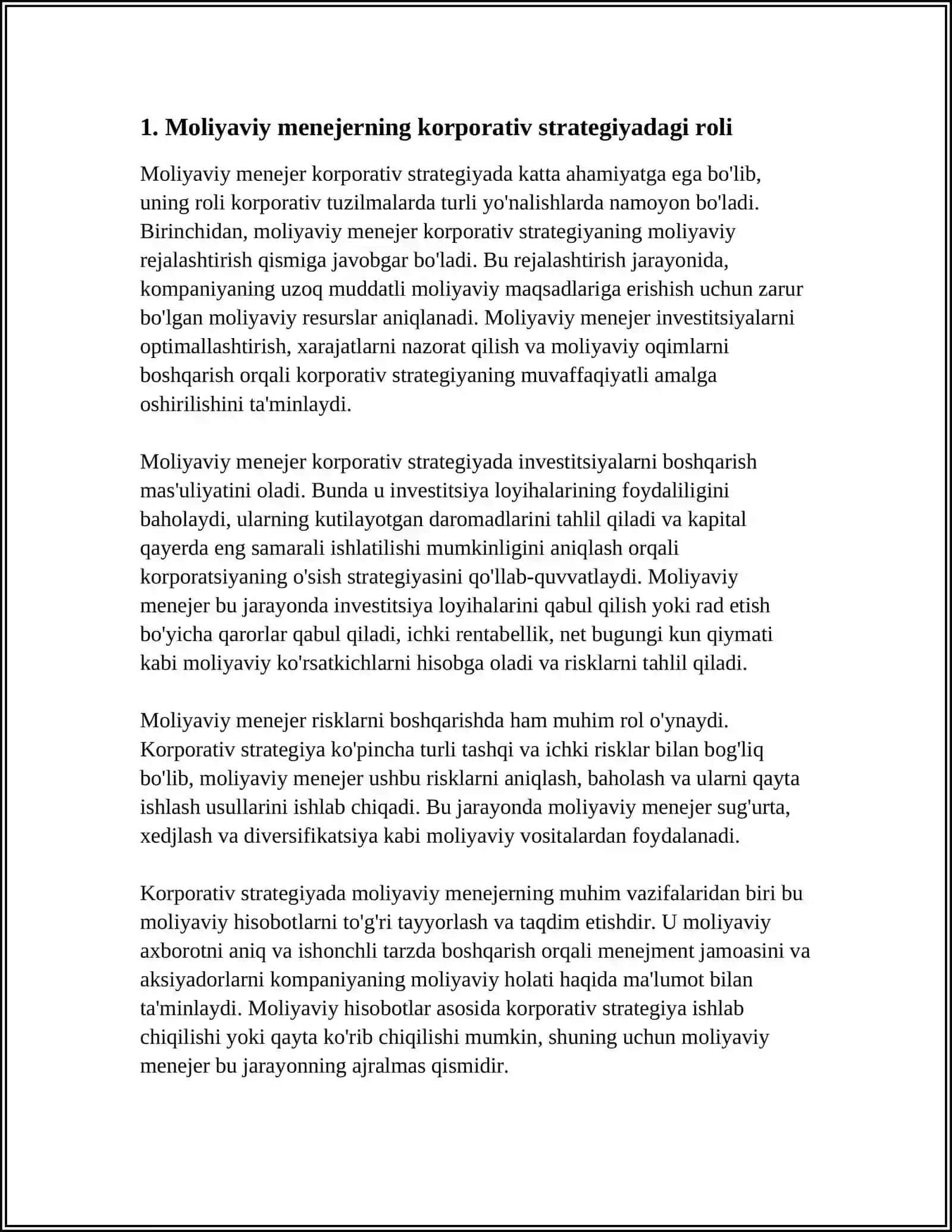 KORPORATIV TUZILMALARDA MOLIYAVIY MENEJERINING ROLI 4