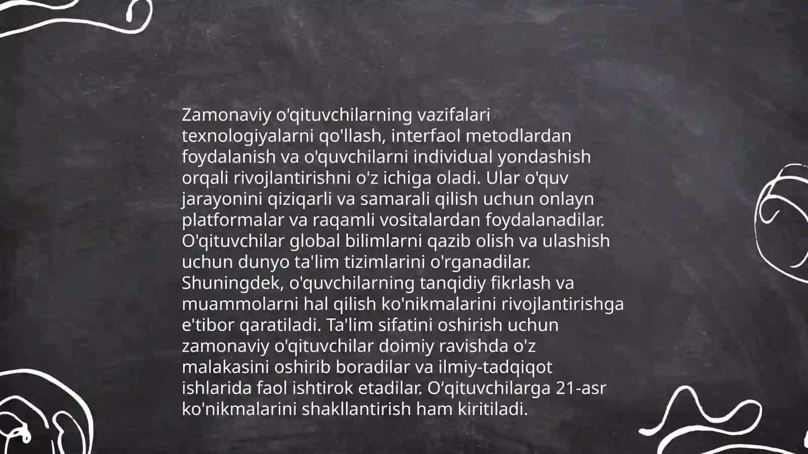 O'qituvchim - faxrim mening 4