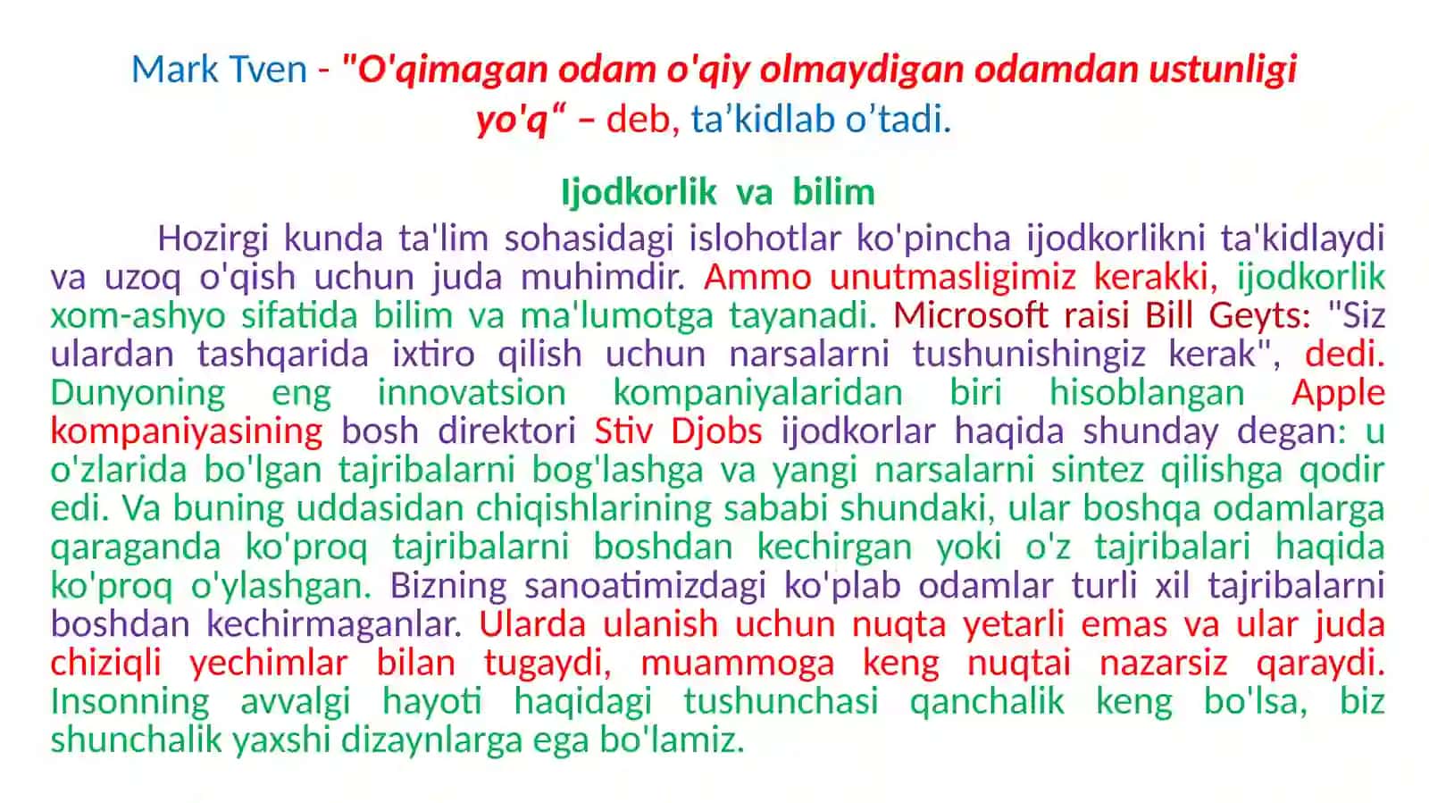 Shaxsiy ijod va ijodiy fikrlash vositalari 4