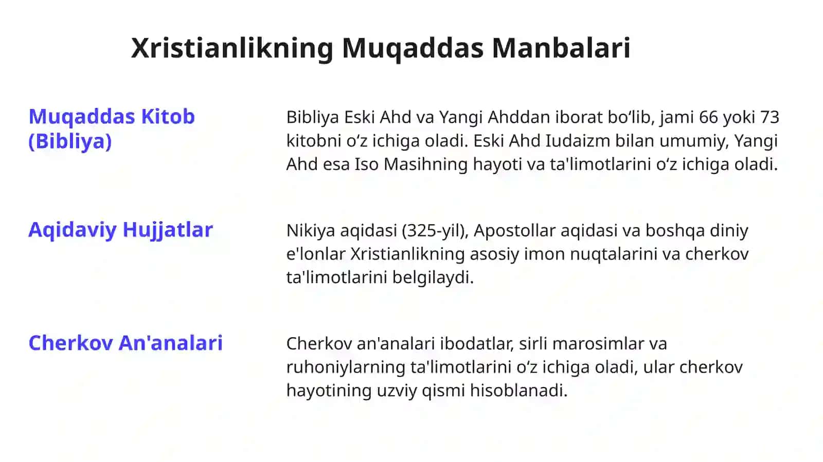 Xristianlik Muqaddas Manbalari: "Sirli Marosimlar"ning Mohiyati 4