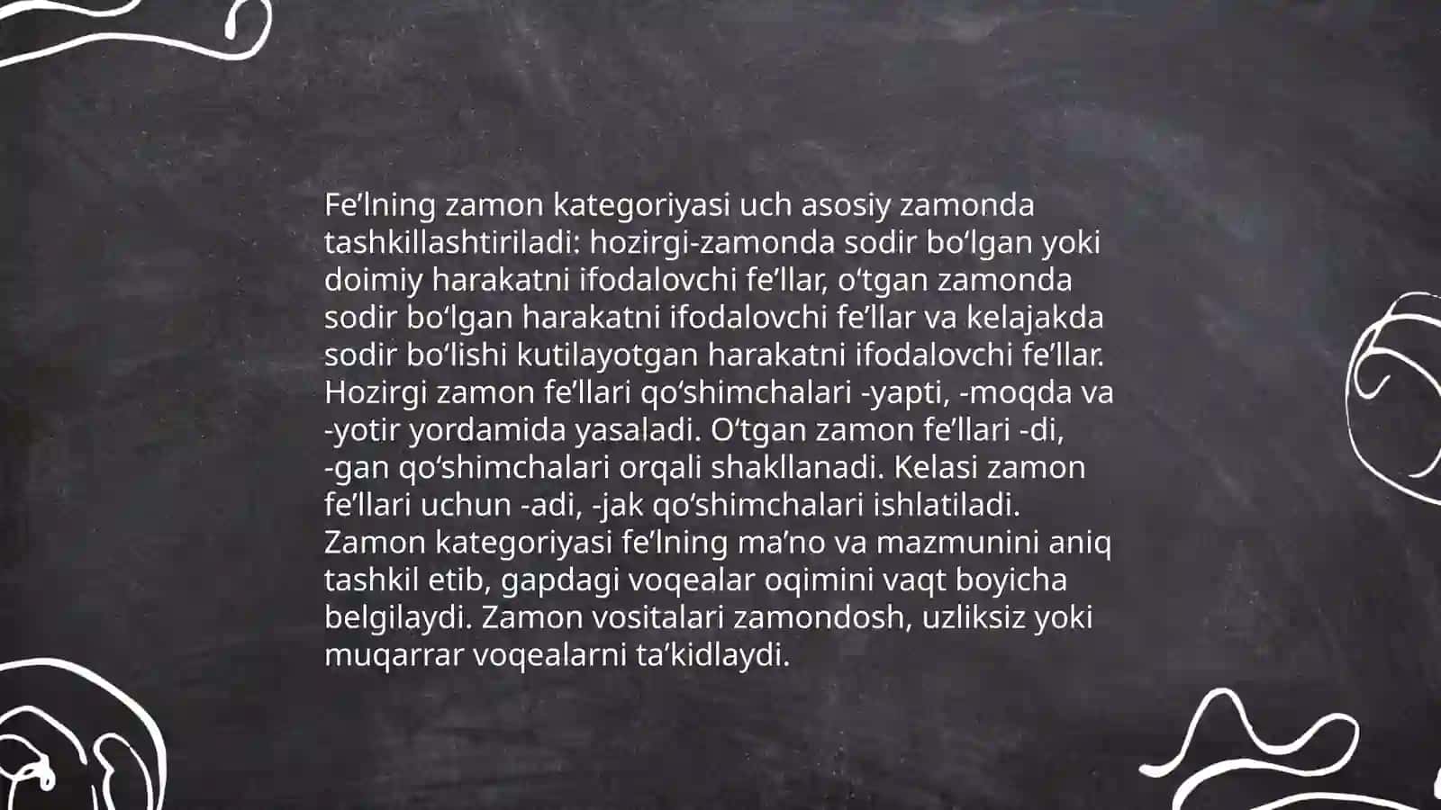 Fe'l va uning grammatik kategoriyalari 4