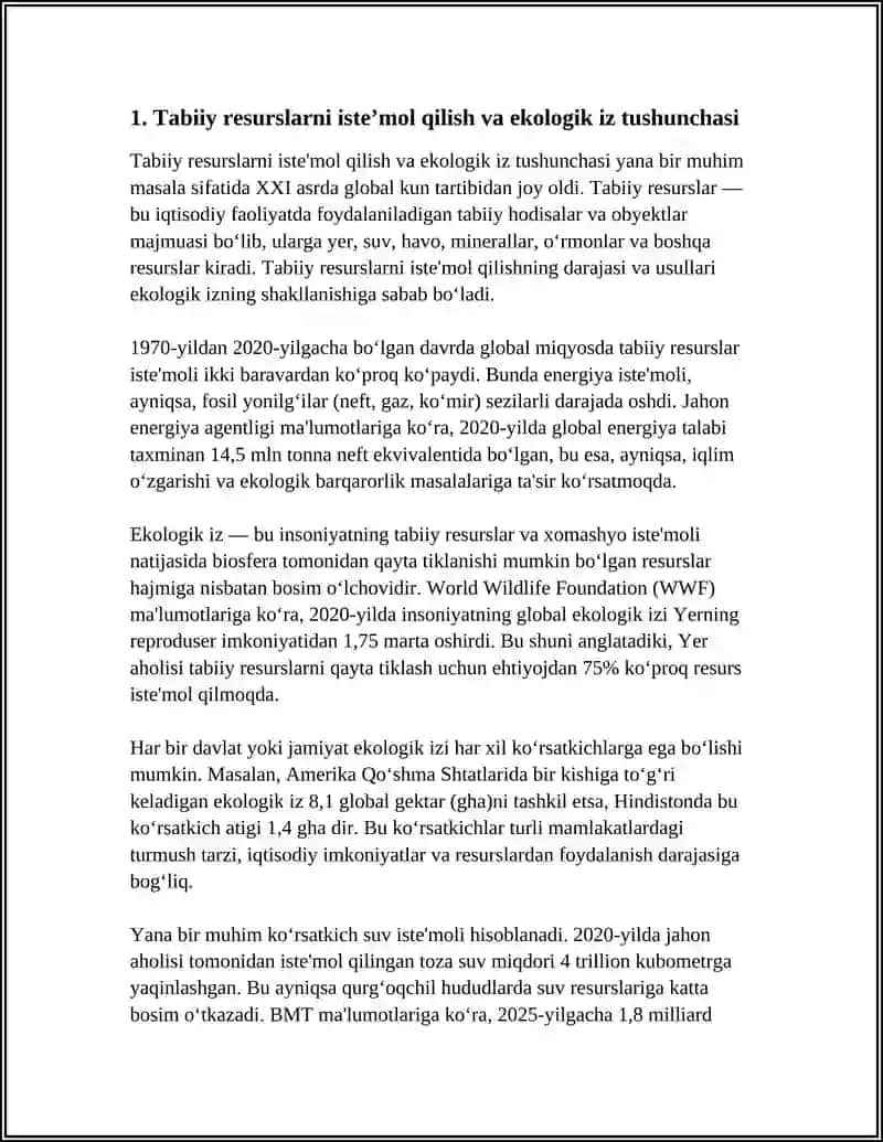 TABIIY RESURSLARNI ISTEʼMOL QILISH 4