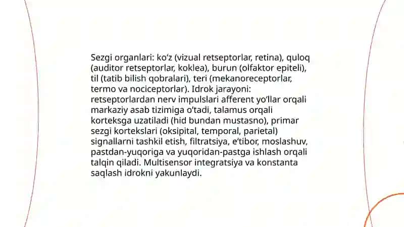 Sezgi idrok taffakur hayol 4