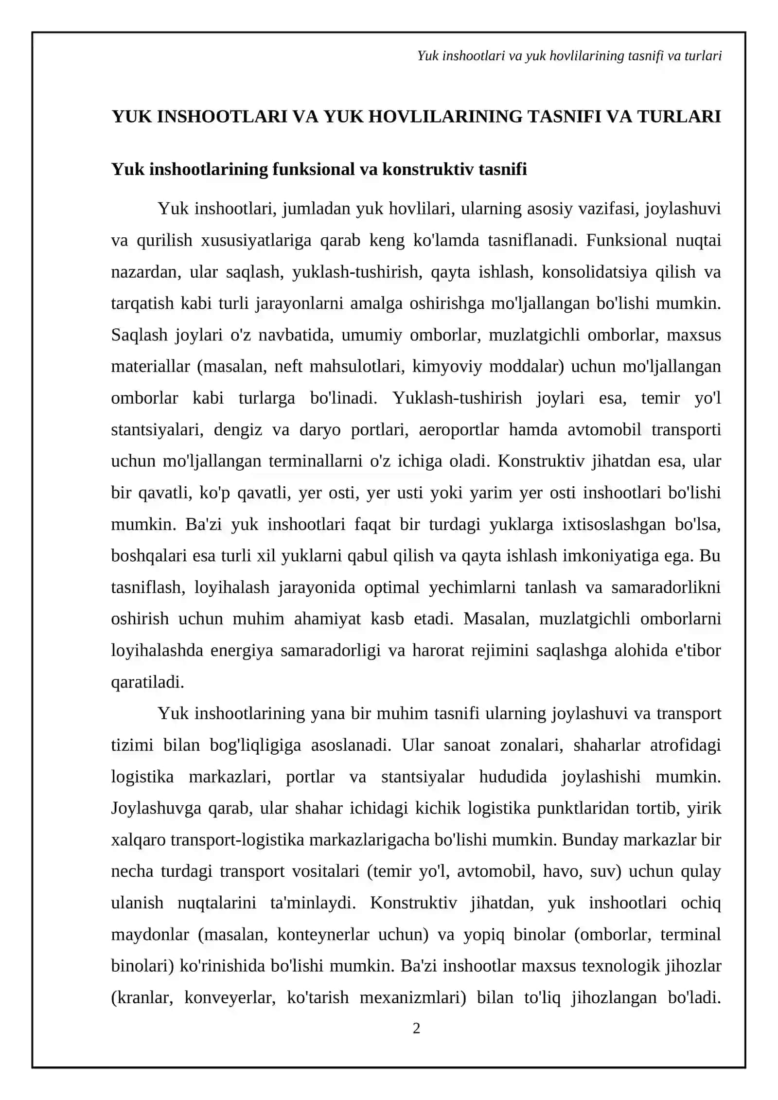 Bekatlarda yuk inshootlari yuk hovlilari va ularni loyihalashga talablar 4