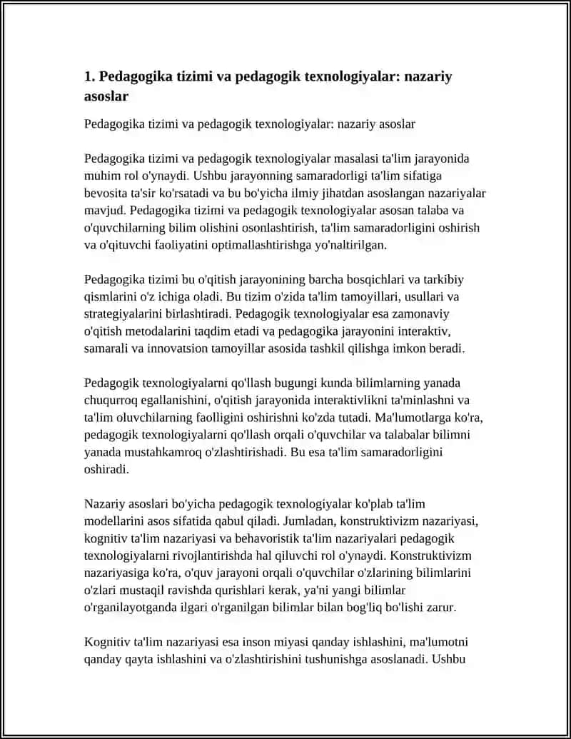 PEDAGOGIKA TIZIMI PEDAGOGIKA TEXNOLOGIYASI TAYANCH SIFATIDA 4
