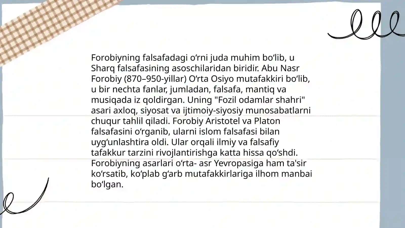 Falsafaning mohiyatiga oid Sharq mutafakkirlari qarashlarini oʻrganish 4