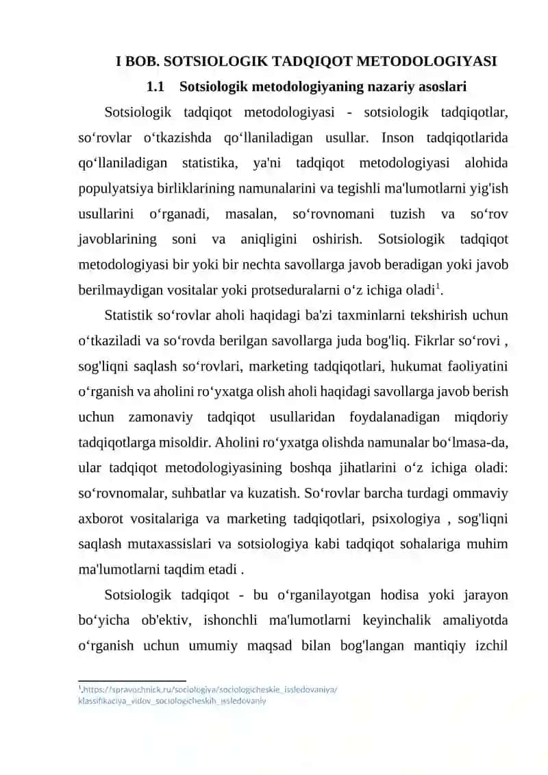 Sotsiologik tadqiqotlar metodologiyasi 4