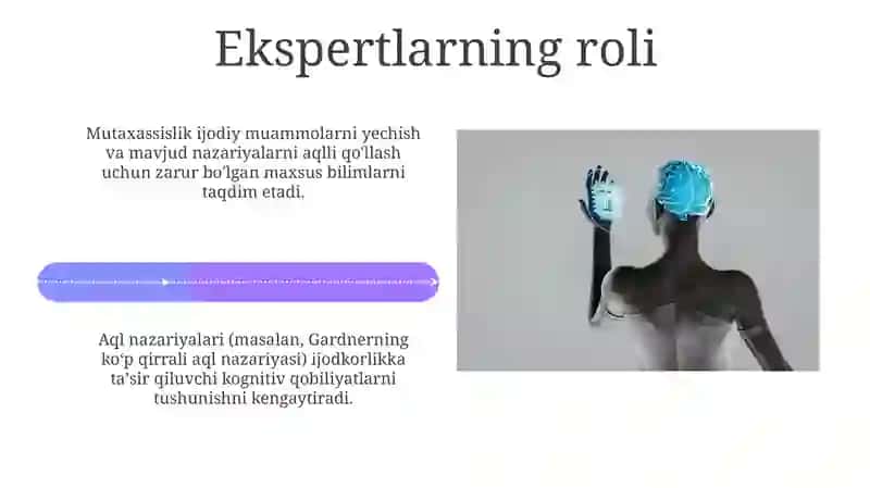 Intellekt va kreativlik nazariyalari 4