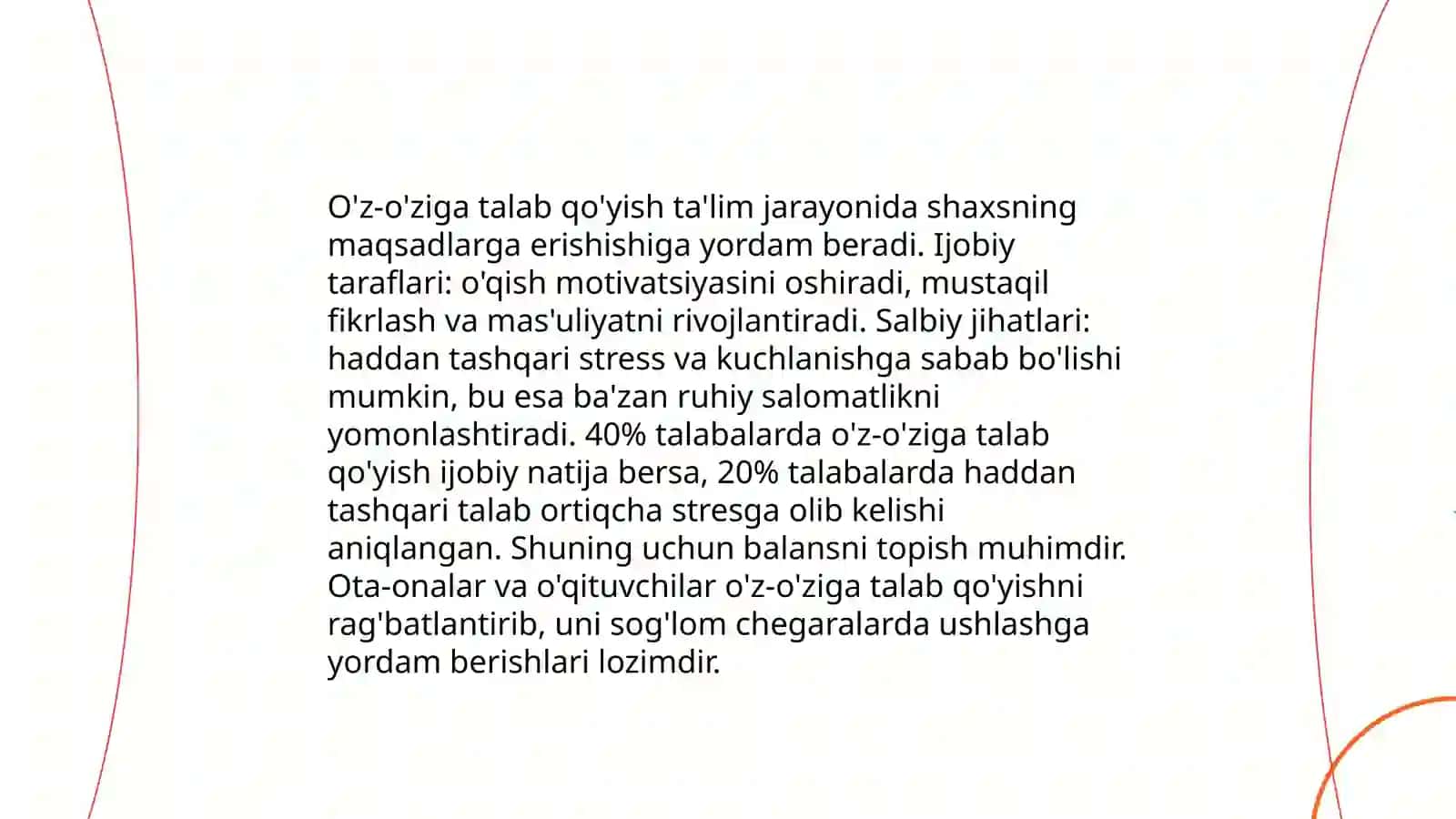 Pedagogning o'z-o'ziga talab qo'yishi muammosi 4