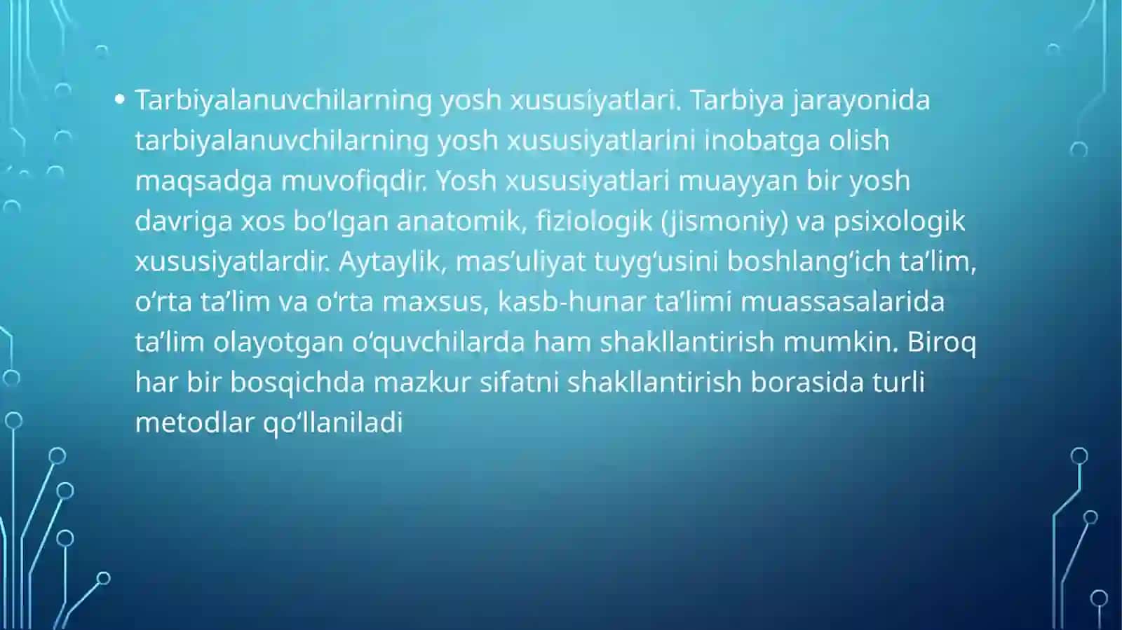 Tarbiya jarayonining shakllari va metodlari 4