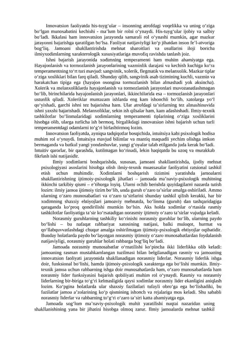 9-Mavzu. Ilmiy-texnik tashkilotlarda xodimlar mexnatini tashki etish 4