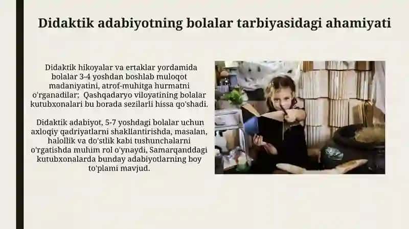 Didaktik adabiyot va pandnomalar-bolalar kitobxonligida 4