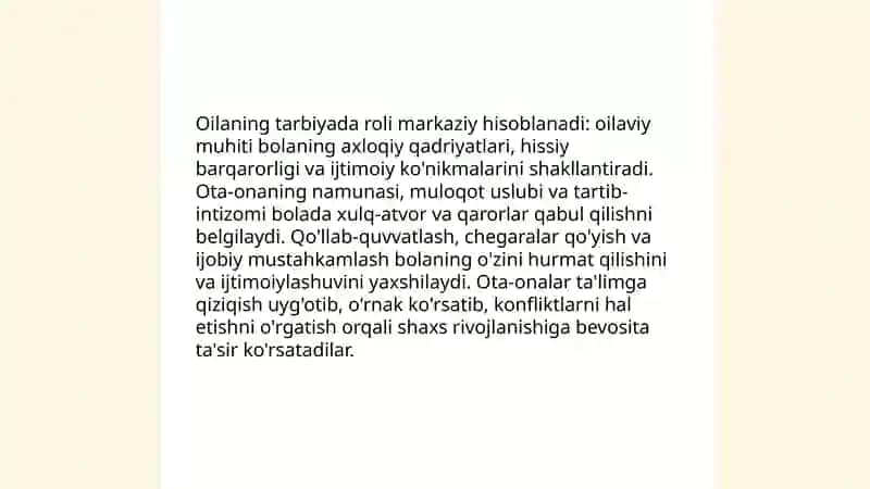 Shaxsning rivojlanishi, tarbiyasi va ijtimoiylashuvi 4