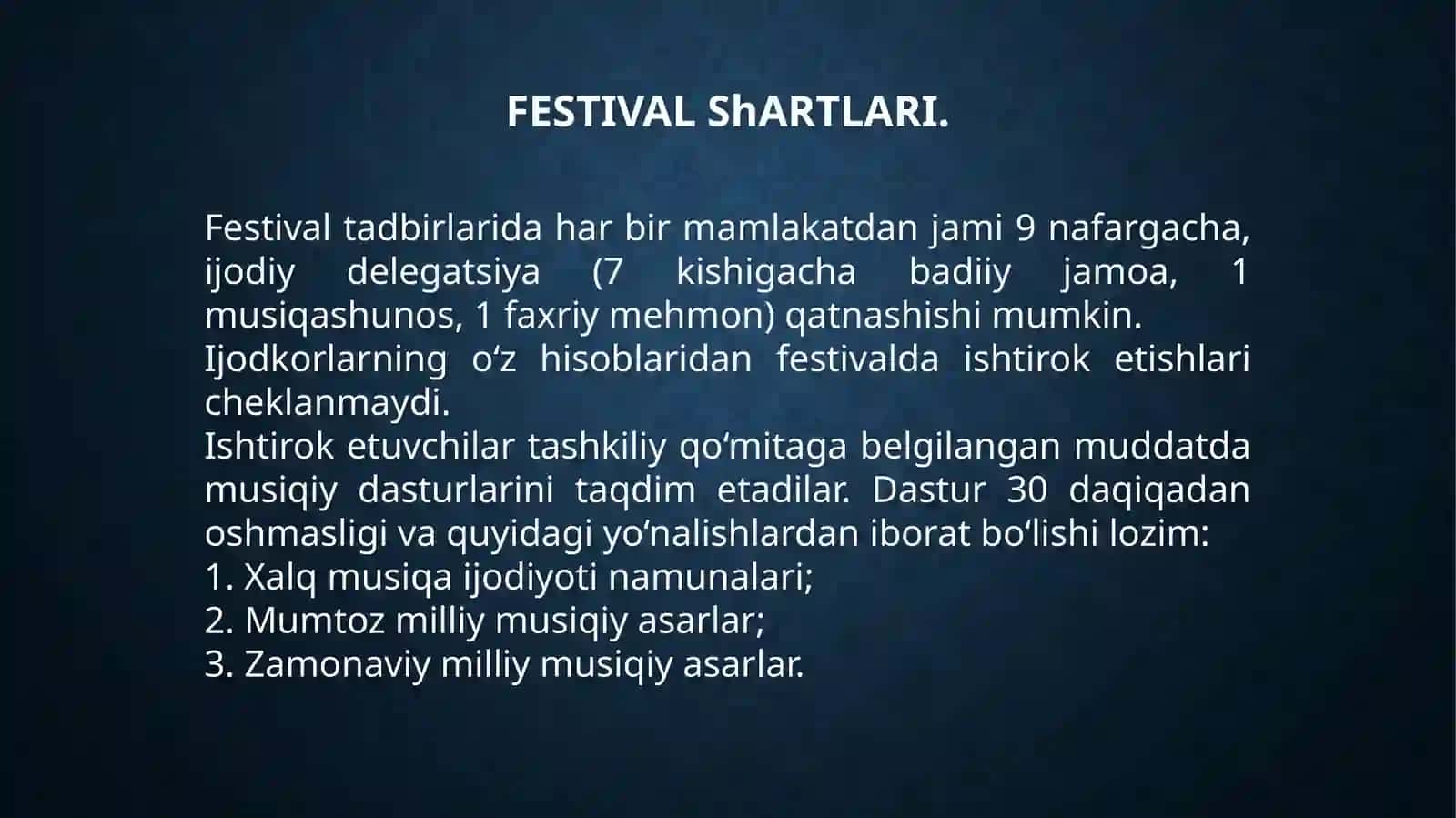 SHARQ TARONALARI XALQARO MUSIQA FESTIVALI 4