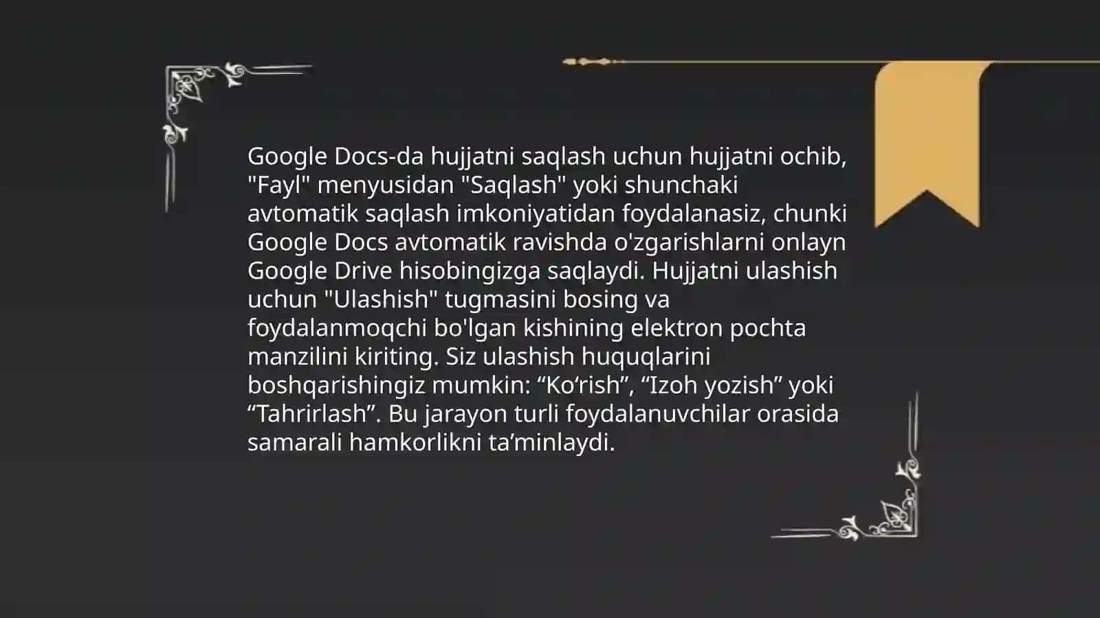 Google Docs-da hujjat yaratish 4