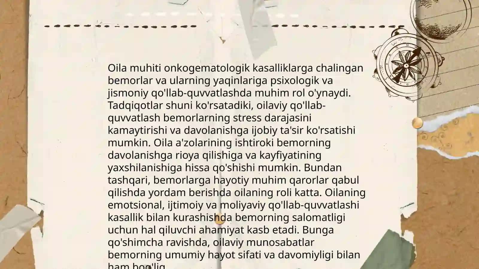 Bola yoki o'smirning onkogematologik kasalliklarga moslashuvi 4