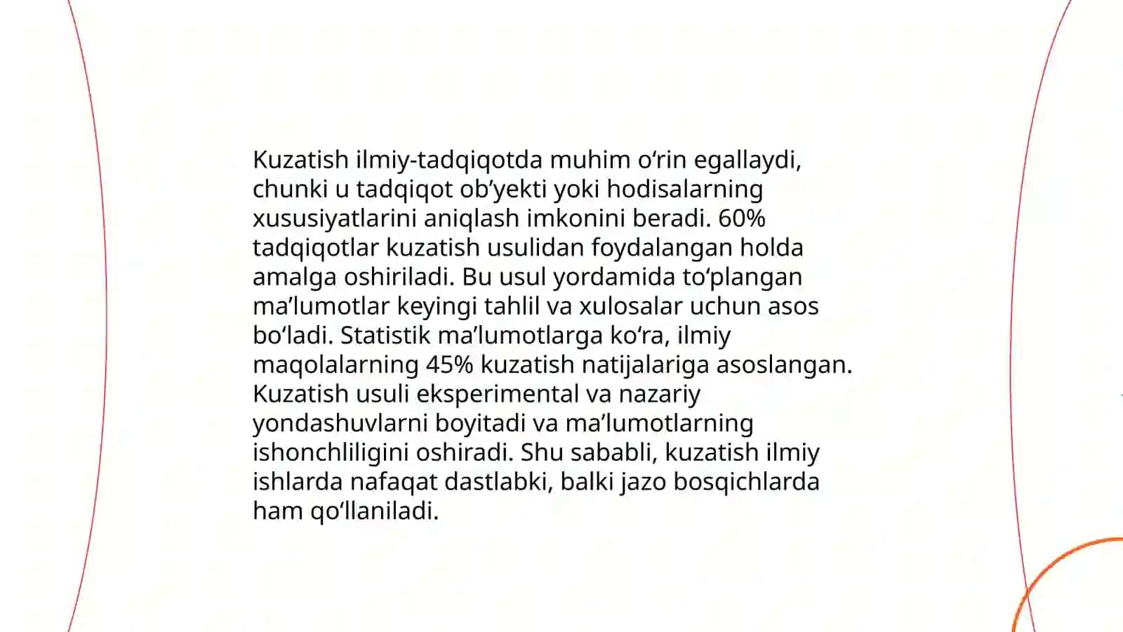 Pedagogik kuzatish ilmiy tadqiqot usulbiyati 4