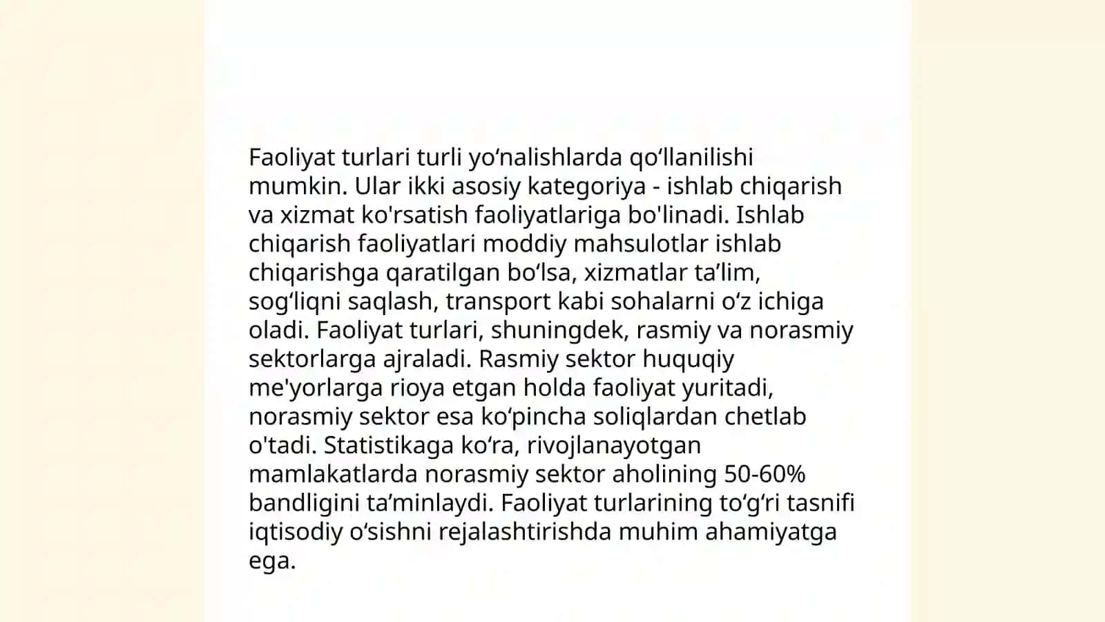 Psixaloogiyadan Faoliyat tuzilishi turlari 4