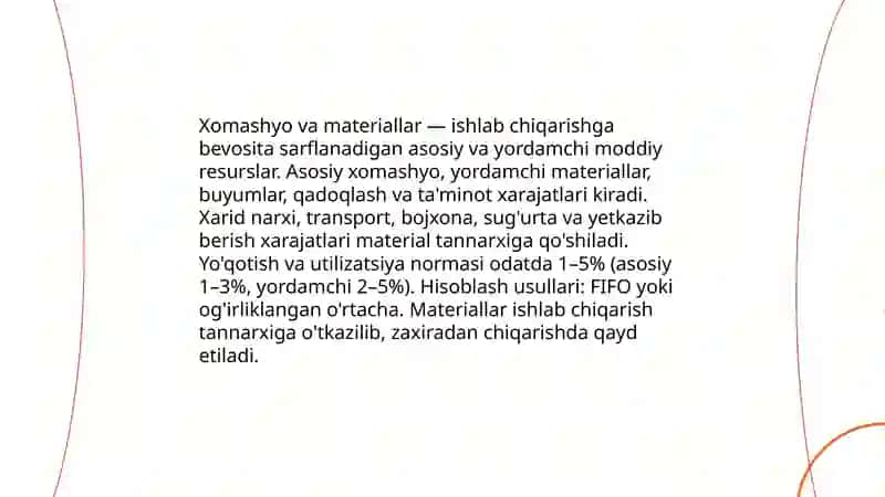 Xo'jalik yuruvchi sub'ektlar faoliyatidan kelib chiqadigan xarajatlar 4