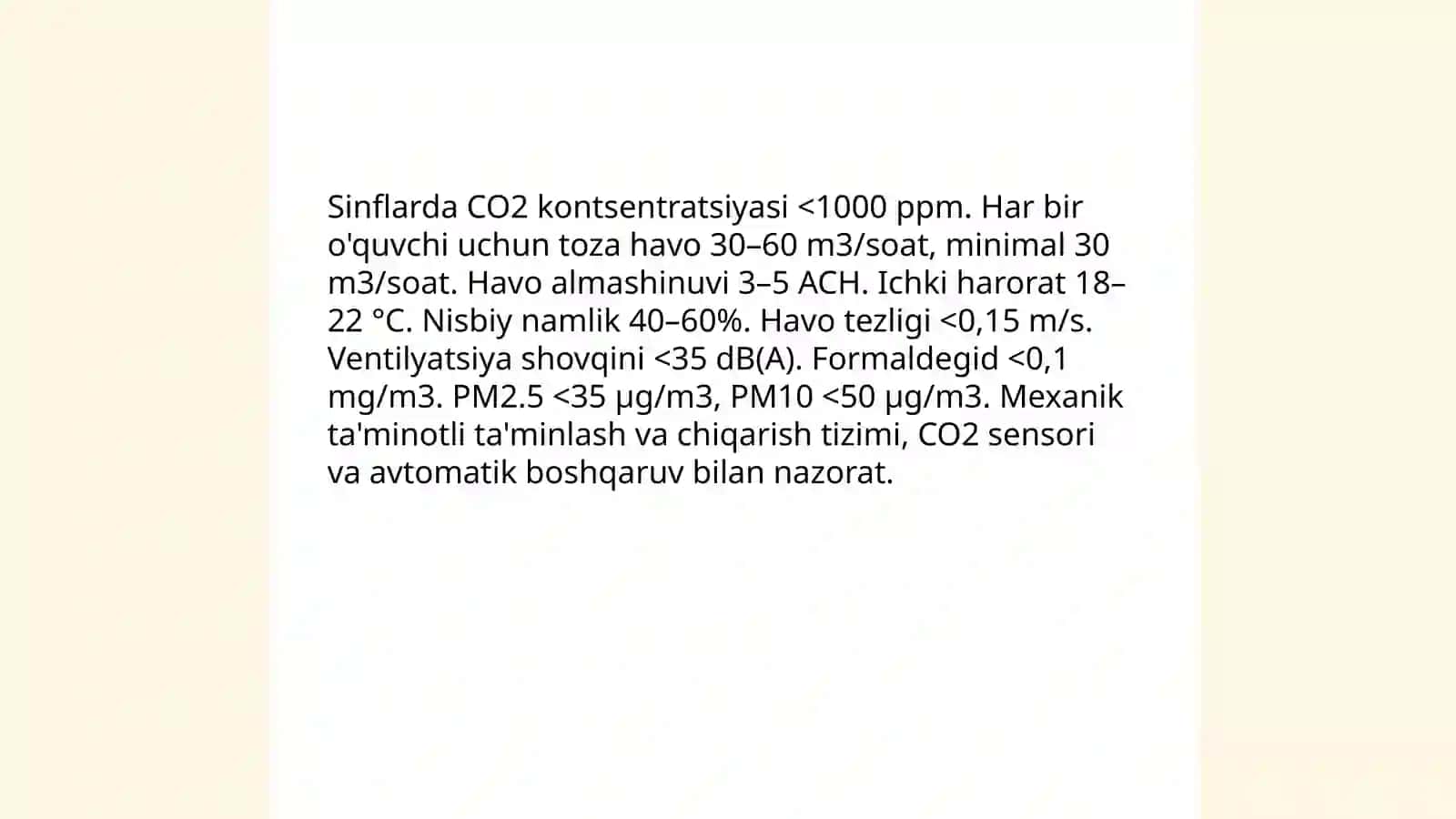 Maktablarni loyihalashga bo'lgan gigiyenik talablar 4