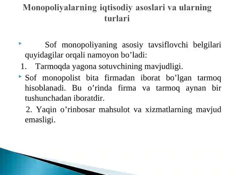 Iqtisodiyot nazariyasi fanidan TAQDIMOTI 4