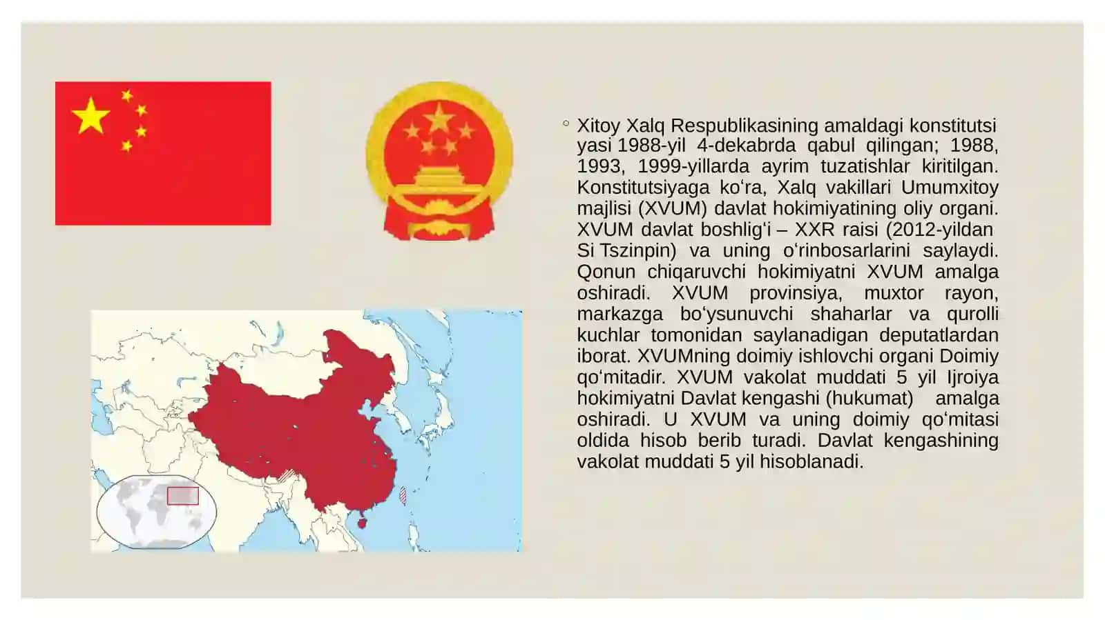 Xitoy Davlat Tuzumi 4