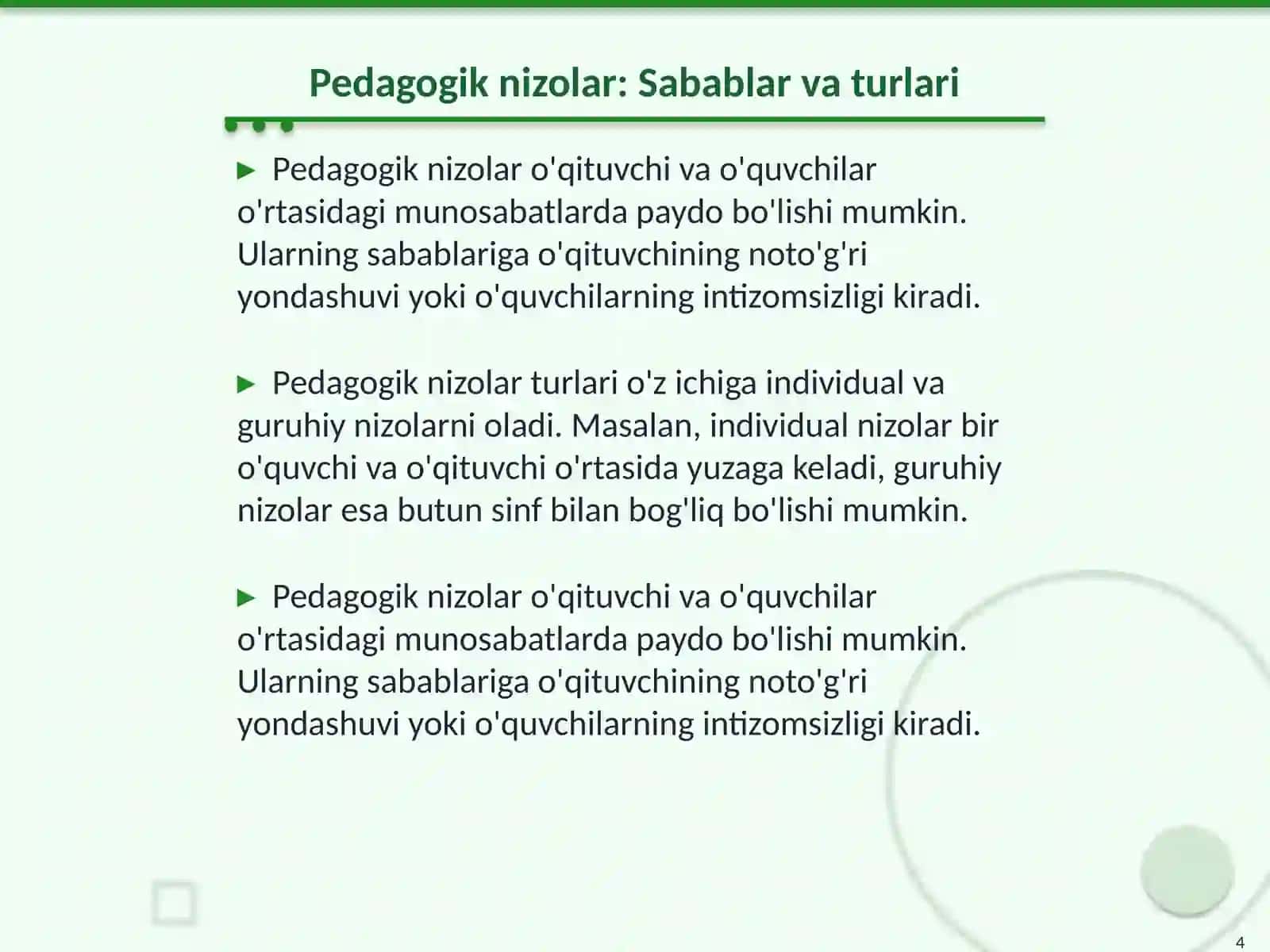 Konfliktlarni boshqarish tartiblari va usullari 4