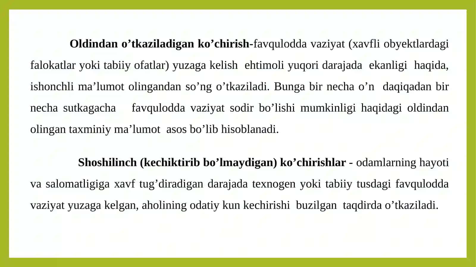 Аhоlini kо’chirish vа ishchi-хizmаtchilаrni tаrqоqhоldа jоylаshtirish 4