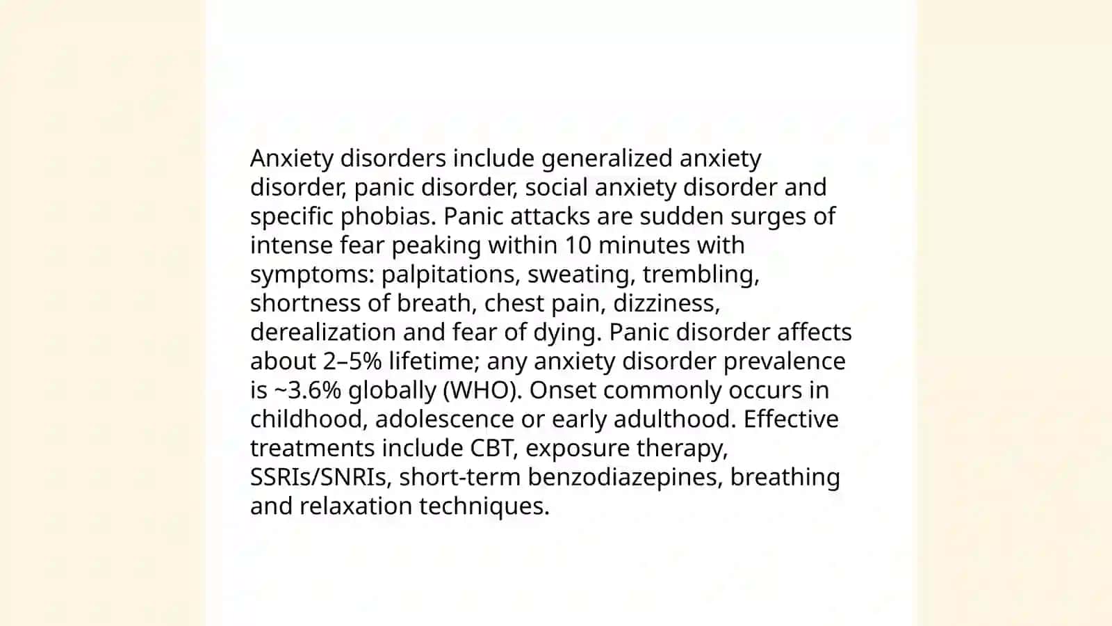 Major depressive disorder (MDD) and other mood disorders 4