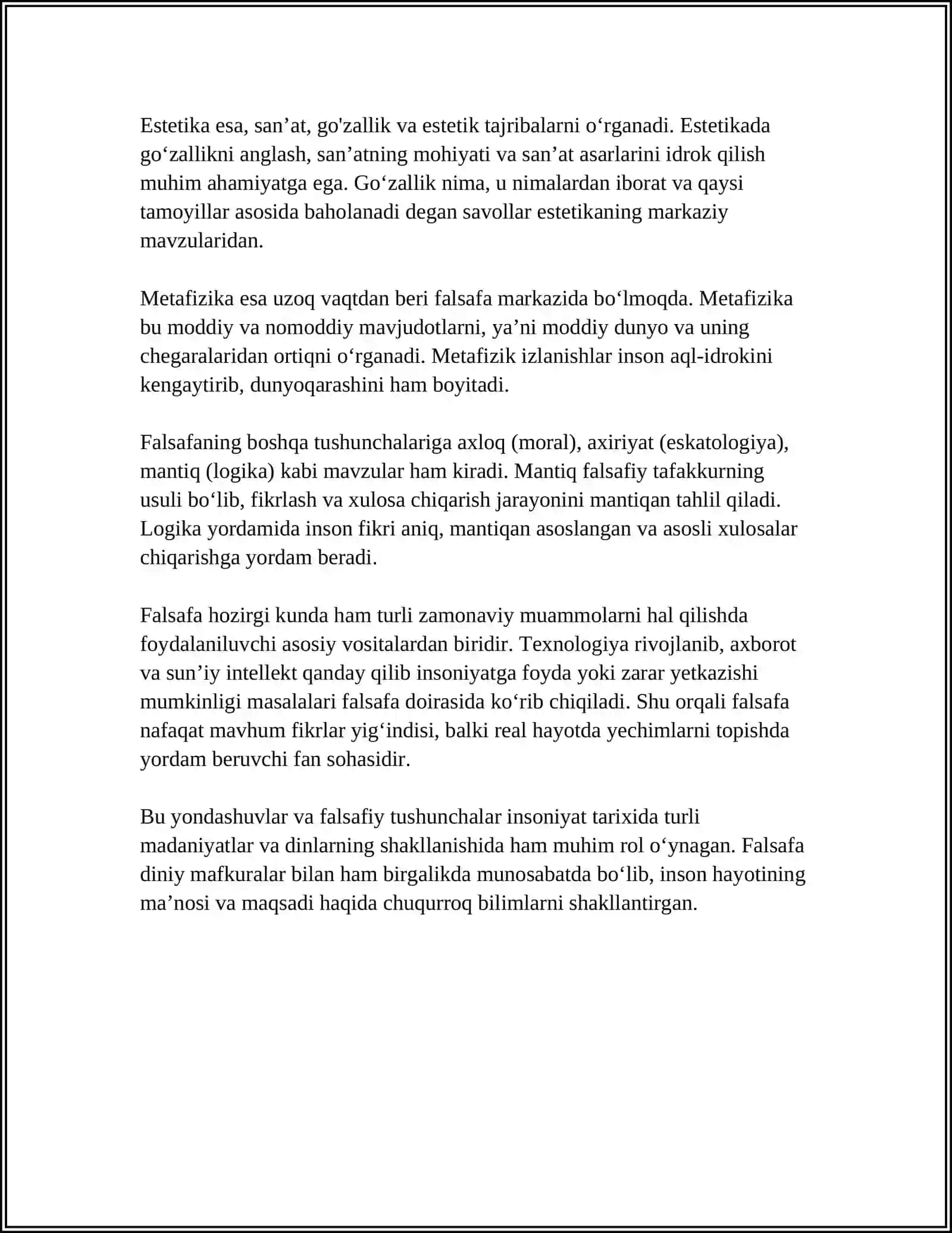 FALSAFA VA UNING JAMIYAT HAYOTIDAGI OʻRNI 4