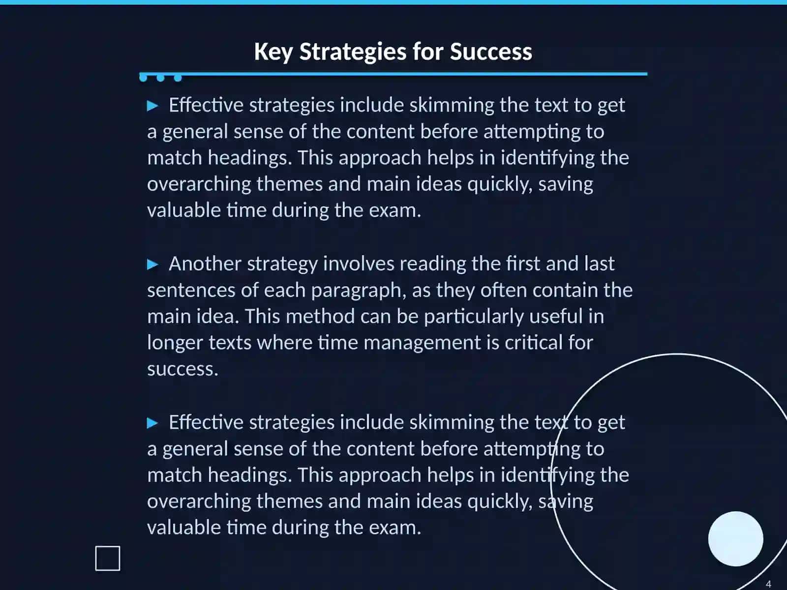 IELTS reading. Matching headings 4