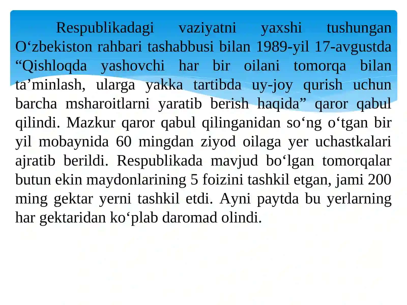 O‘zbekiston Respublikasining Tashkil Topishi va Uning Tarixiy Ahamiyati 4