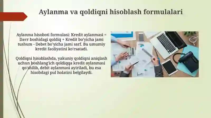 Passiv schyotlarda oborot va qoldiq hisoblashtartibi 4