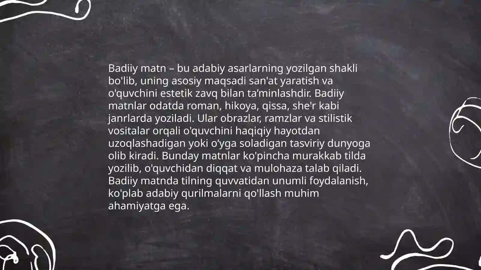 Matn turlari va ularning òziga xos jihatlari 4