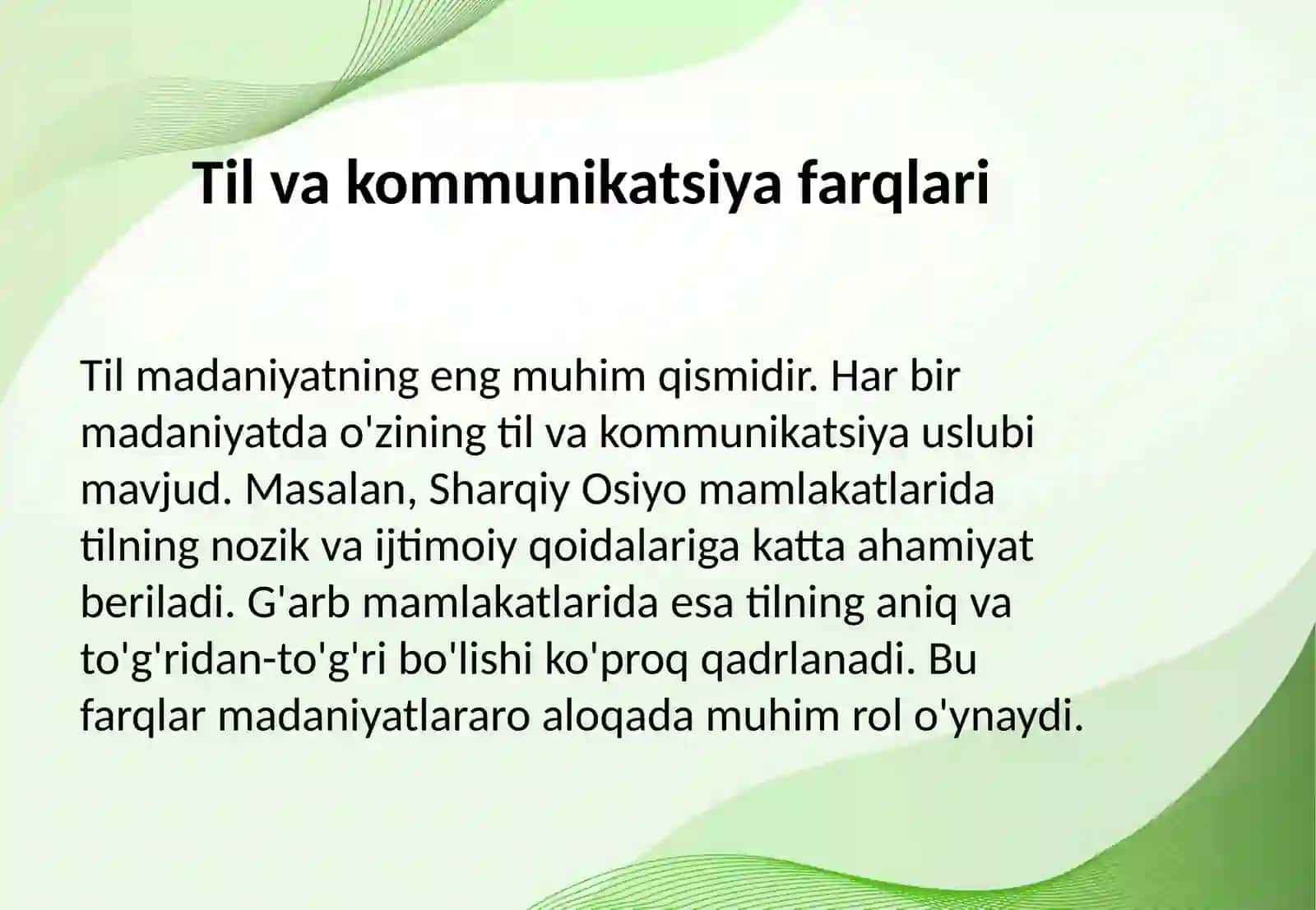 Dunyo xalqlari madaniyatidagi umumiylik va farqlar 4