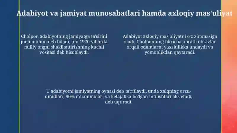 Cholponning "Adabiyot nadir" maqolasi tahlili 4