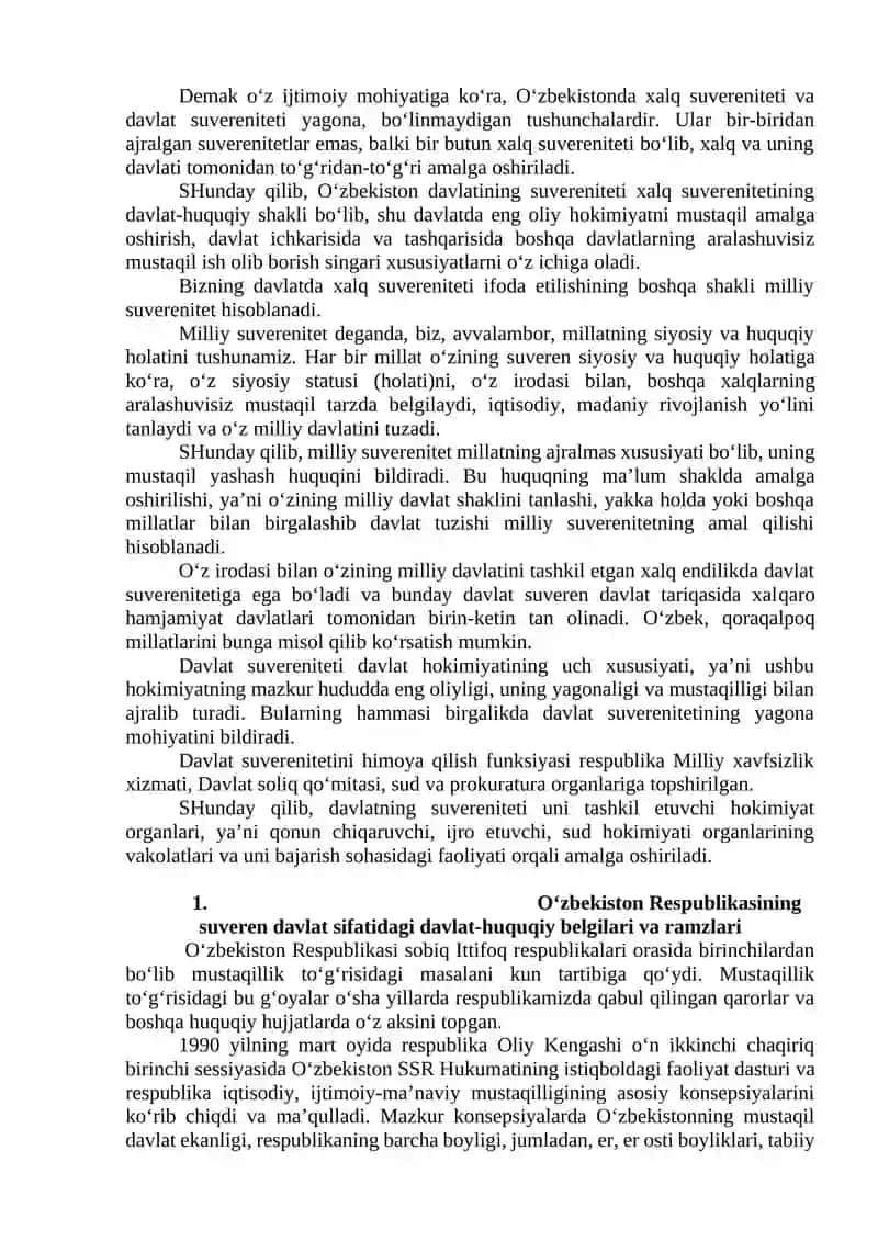 O‘zbekiston Respublikasi Konstitutsiyasining asosiy prinsiplari 4