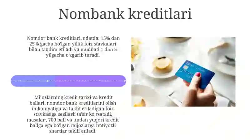Kreditning mohiyati tamoyillari va turlari 4