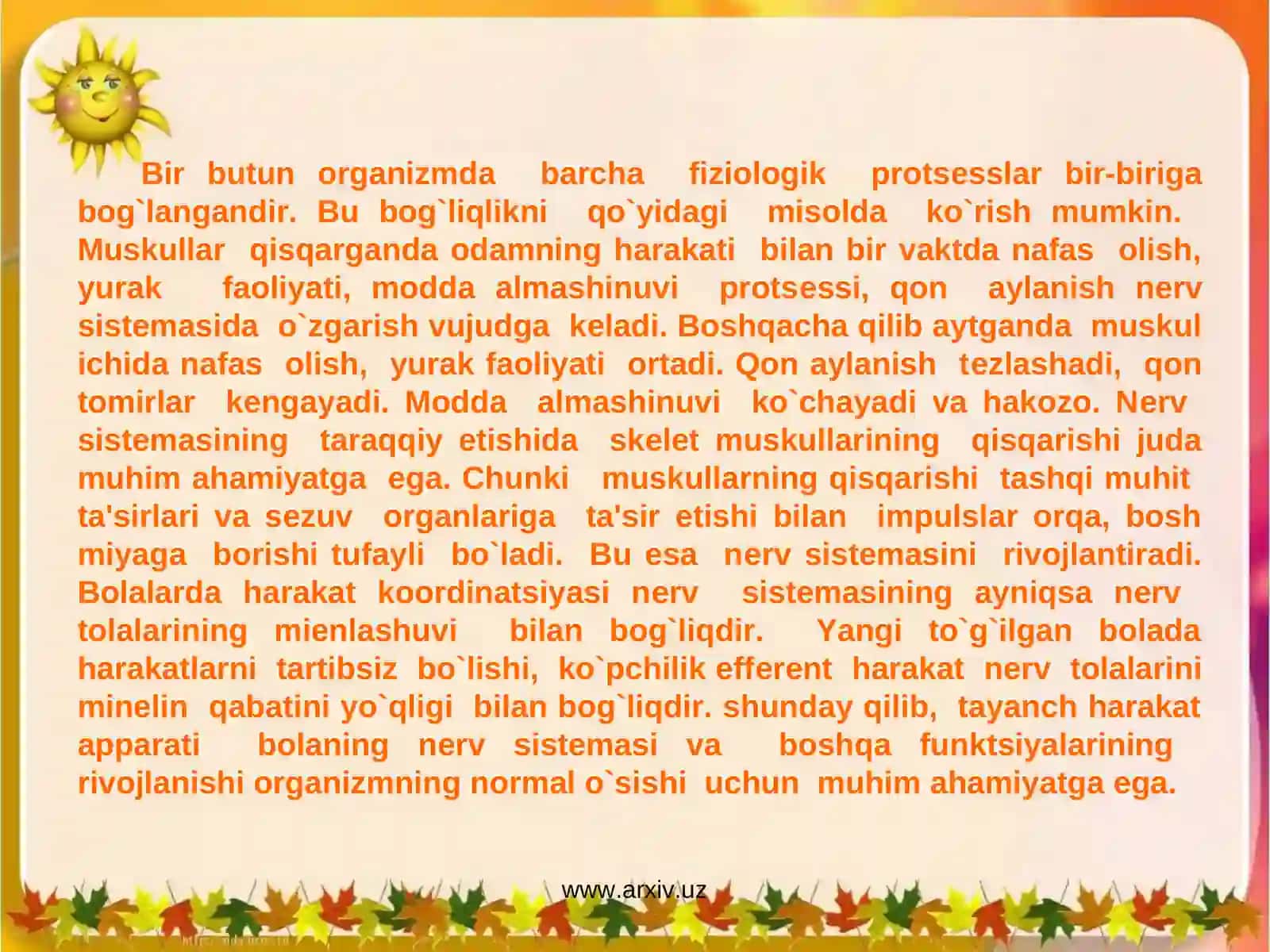Organizmda suyaklarning tuzilishi va ularning yosh xususiyatlari va xillari 4